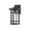 Z-Lite Jordan 1 Light Outdoor Wall Sconce, Black And Clear Seedy 570XL-BK - alternate 1